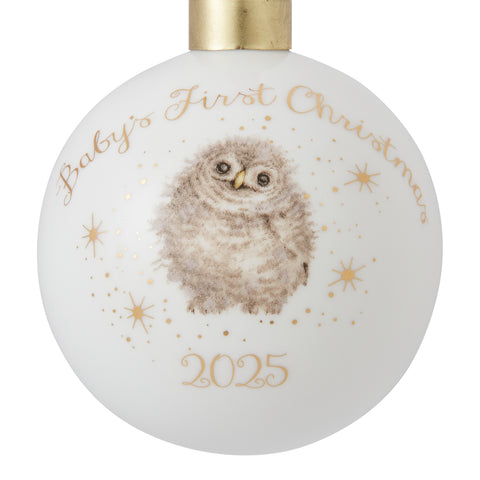 NEW - Wrendale - Christmas - Little Wren Bauble - Baby's First Christmas 2025