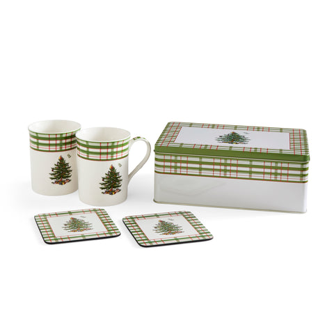 NEW - Spode Christmas Tree - 5 Piece Tin Set  - Annual 2025