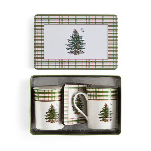 NEW - Spode Christmas Tree - 5 Piece Tin Set  - Annual 2025