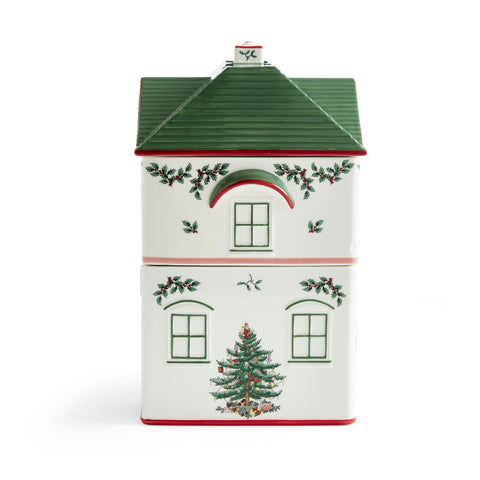 NEW - Spode Christmas Tree - Xmas Village - Stacking Canister