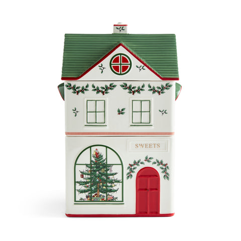 NEW - Spode Christmas Tree - Xmas Village - Stacking Canister