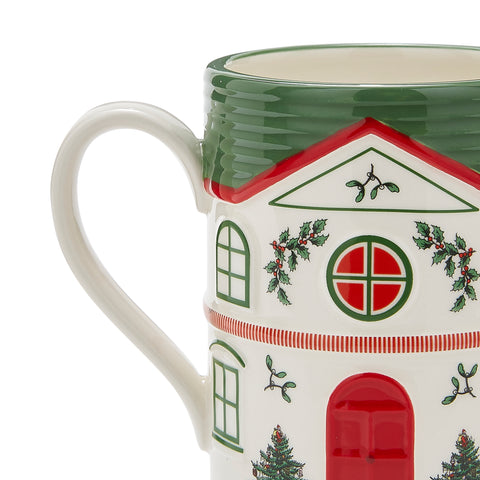 NEW - Spode Christmas Tree - Xmas Village - Mug Green
