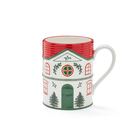 NEW - Spode Christmas Tree - Xmas Village - Mug Red