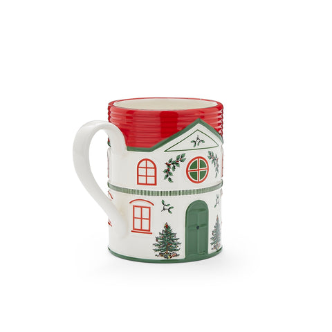 NEW - Spode Christmas Tree - Xmas Village - Mug Red