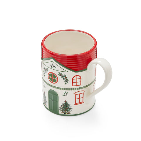 NEW - Spode Christmas Tree - Xmas Village - Mug Red