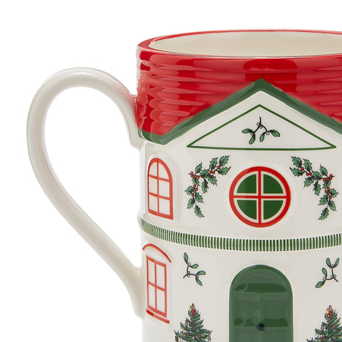 NEW - Spode Christmas Tree - Xmas Village - Mug Red