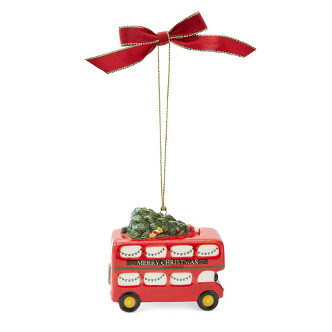 NEW - Spode Christmas Tree - Decoration - Red Double Decker Bus