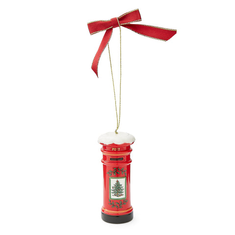 NEW - Spode Christmas Tree - Decoration - Red Post Box