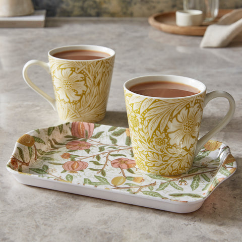 Morris & Co - Mini Mugs & Tray Set - Fruit & Marigold