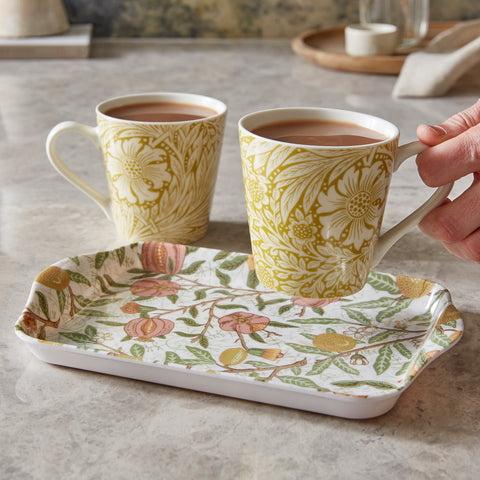Morris & Co - Mini Mugs & Tray Set - Fruit & Marigold