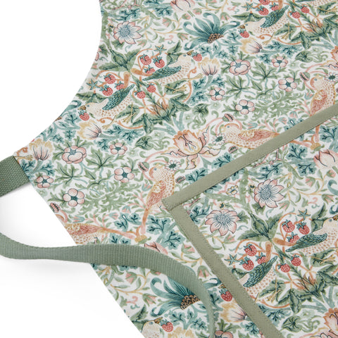 Morris & Co - Cotton Apron with Pocket - Strawberry Thief