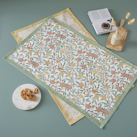 Morris & Co - Set of 2 Tea Towels - Fruits & Marigold