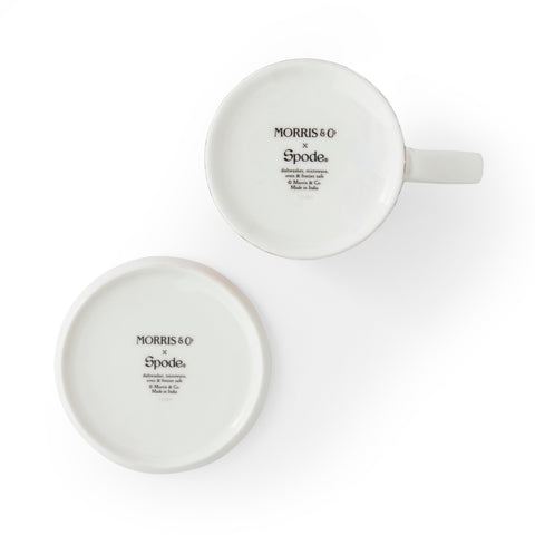 NEW - Morris & Co - Mug & Coaster Set - Strawberry Thief Indian Red