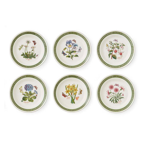 NEW - Botanic Garden Etchings - Set of 6 Side Plates - 16.3cm / 6.4"