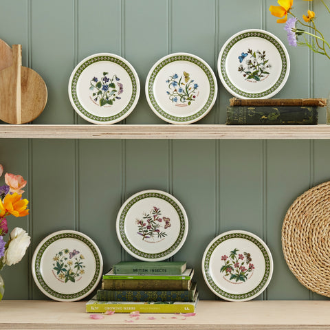 NEW - Botanic Garden Etchings- Set of 6 Bread Plates - 15.2cm / 6"