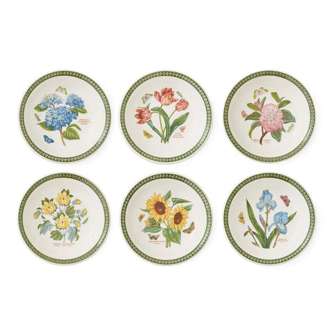 NEW - Botanic Garden Etchings - Set of 6 Pasta Bowls - 22cm / 8.5"