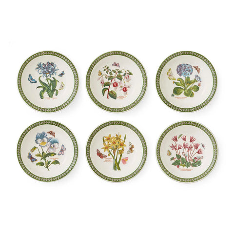 NEW - Botanic Garden Etchings - Set of 6 Bowls - 18cm / 7"