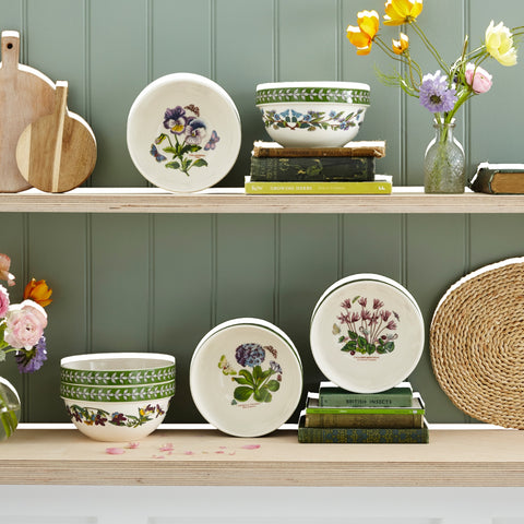 NEW - Botanic Garden Etchings - Set of 6 Stacking Bowls- 18cm / 7"