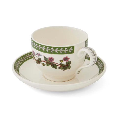 NEW - Botanic Garden Etchings - Set of 6 Tea Cups & Saucers