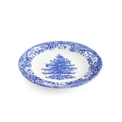 NEW - Spode - Blue Italian - Christmas - Xmas Tree Plate - 20cm