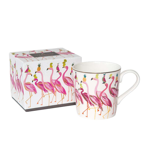 NEW - Sara Miller Mug - Gifting Collection - Fabulous Flamingo