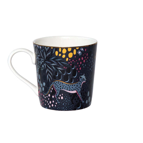 NEW - Sara Miller Mug - Gifting Collection - Midnight Leopard