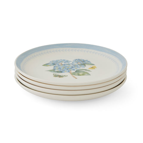 NEW - Botanic Garden Sketchbook - Set of 4 Coupe Plates  - 22.5cm / 8.8"