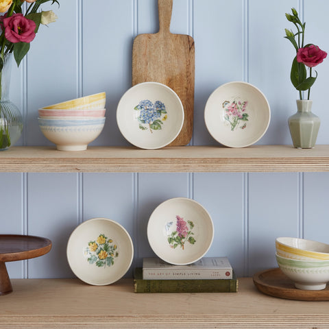 NEW - Botanic Garden Sketchbook - Set of 4 Bowls - 12cm / 4.7"