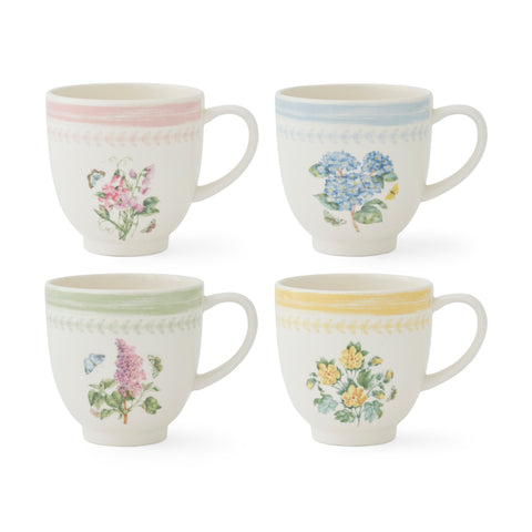NEW - Botanic Garden Sketchbook - Set of 4 Mugs