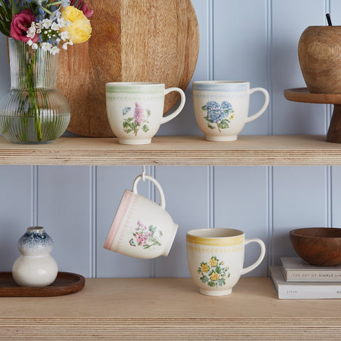 NEW - Botanic Garden Sketchbook - Set of 4 Mugs