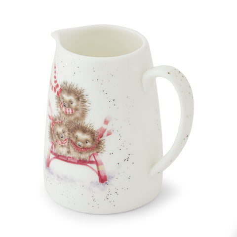 NEW - Wrendale - Christmas - Mini Posy Jug - Sledgehogs