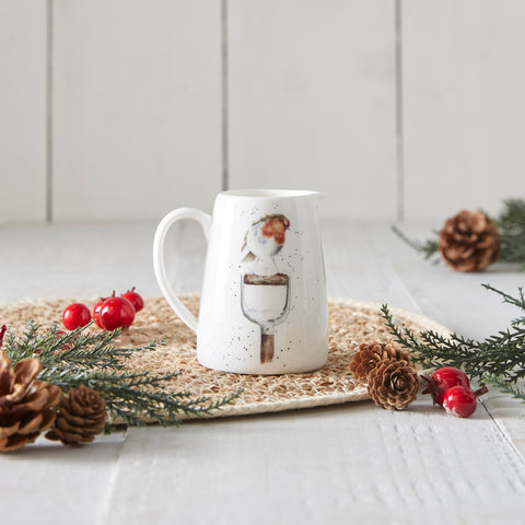 NEW - Wrendale - Christmas - Mini Posy Jug - Robin