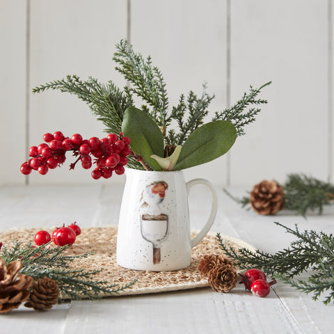NEW - Wrendale - Christmas - Mini Posy Jug - Robin