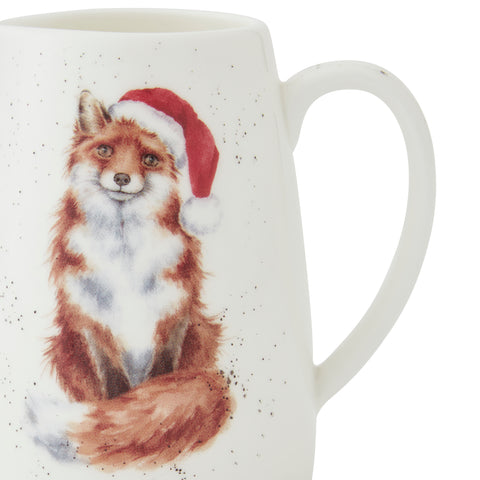 NEW - Wrendale - Christmas - Mini Posy Jug - Fox