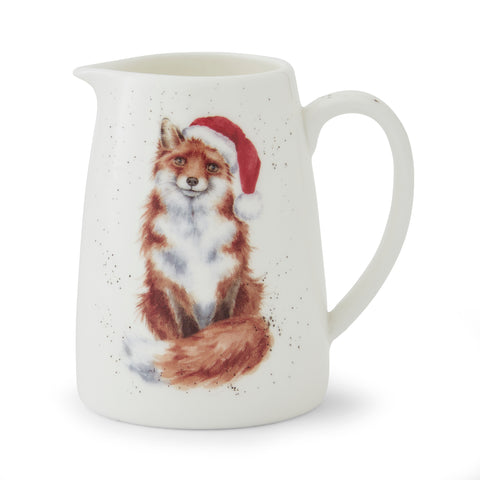 NEW - Wrendale - Christmas - Mini Posy Jug - Fox