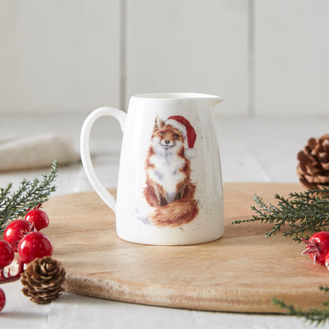 NEW - Wrendale - Christmas - Mini Posy Jug - Fox