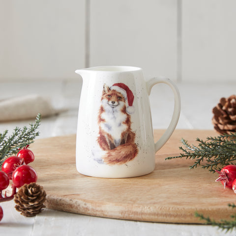 NEW - Wrendale - Christmas - Mini Posy Jug - Fox