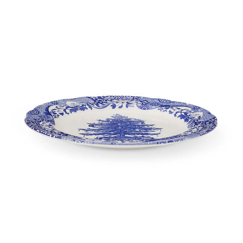 NEW - Spode - Blue Italian Christmas Tree - Dinner Plate - 27cm
