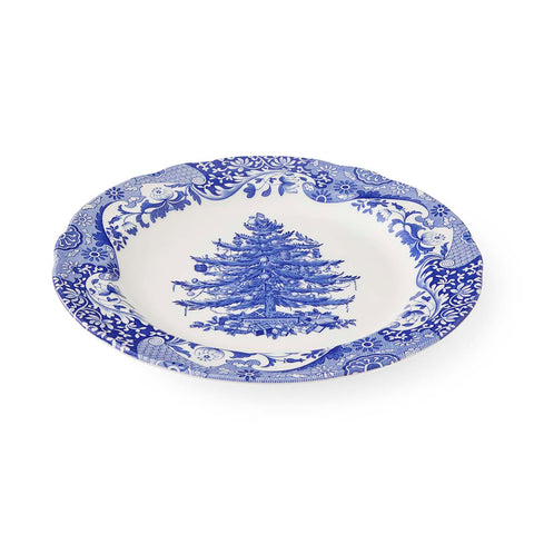 NEW - Spode - Blue Italian Christmas Tree - Dinner Plate - 27cm