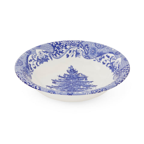 NEW - Spode - Blue Italian - Christmas - Xmas Tree - Cereal Bowl