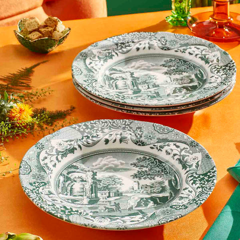Spode - Heritage Green Italian - Plate / Bowl - Soup 23cm / 9"