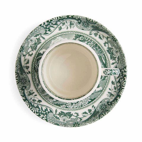 Spode - Heritage Green Italian -  Espresso Coffee Cup & Saucer