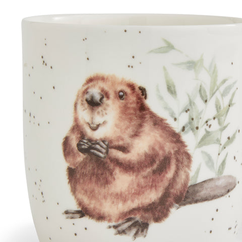 NEW - Wrendale - Bone China Mug - The Arborist Beaver