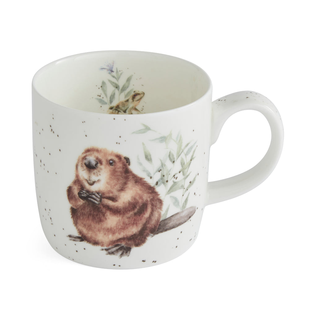 NEW - Wrendale - Bone China Mug - The Arborist Beaver