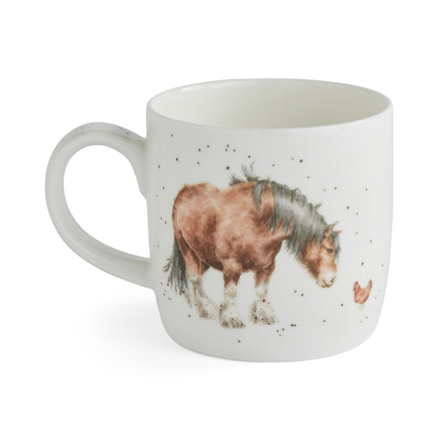 NEW - Wrendale - Bone China Mug - Side by Side Horses