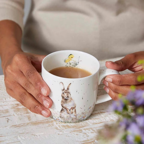 NEW - Wrendale - Bone China Mug - Fresh as A Daisy Hare
