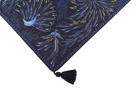 NEW - Sara Miller - 10 Year Anniversary Collection - Table Runner - Peacock Parade