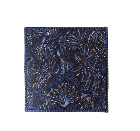 NEW - Sara Miller - 10 Year Anniversary Collection - Set of 2 Napkins - Peacock Parade