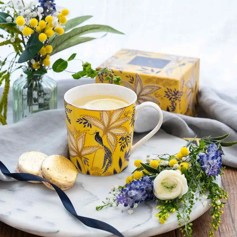 NEW - Sara Miller - 10 Year Anniversary Collection - Mug - Birds & Bloom