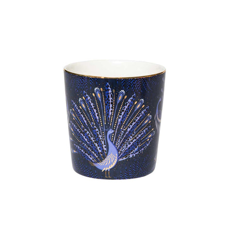 NEW - Sara Miller - 10 Year Anniversary Collection - Mug - Peacock Parade